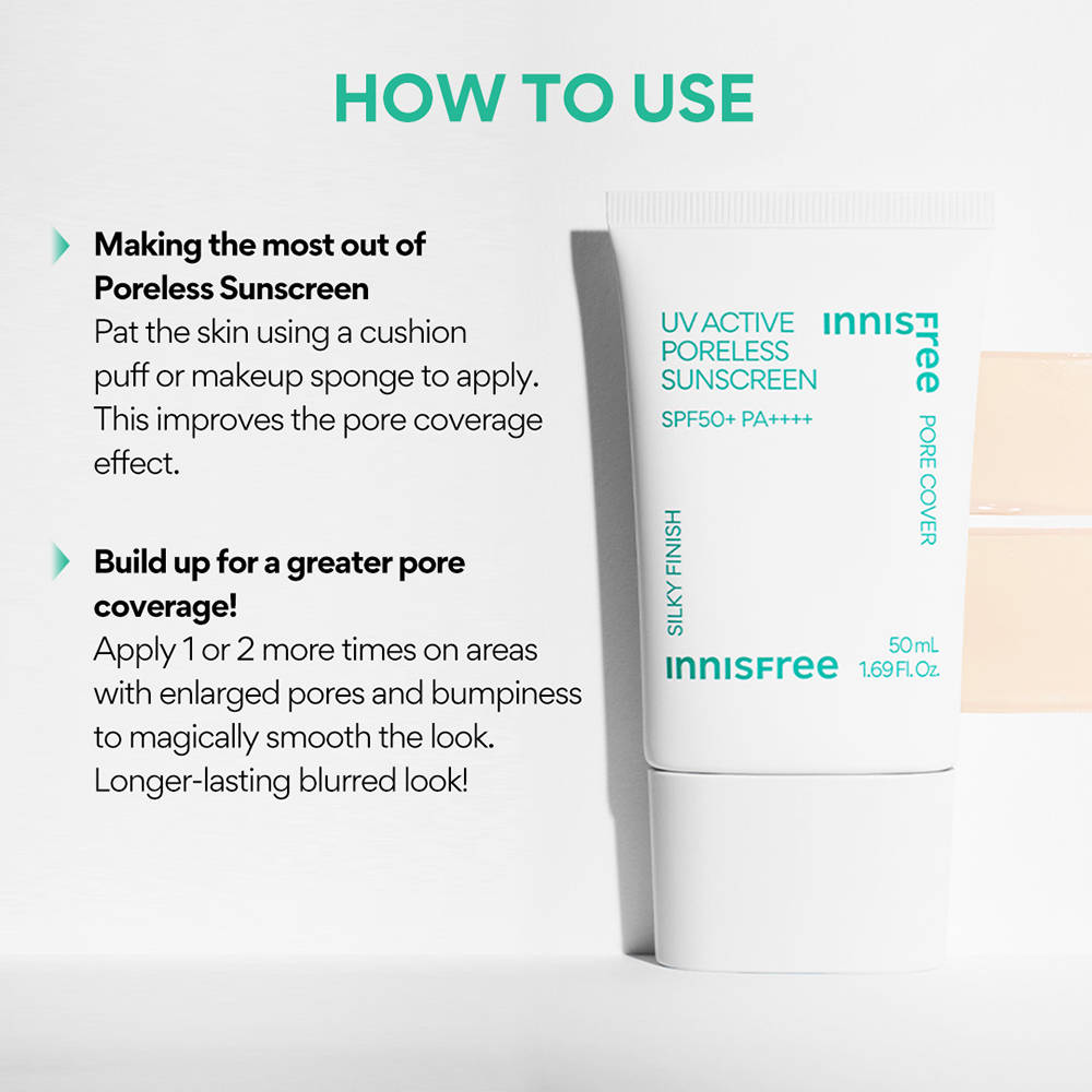 Innisfree UV Active Poreless Sunscreen SPF 50+