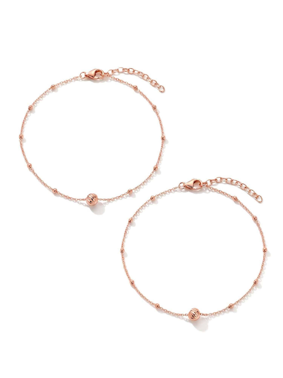 925 SILLER 925 Pure Silver The Aurora Diamond-Cut Pair (Pack of 2)