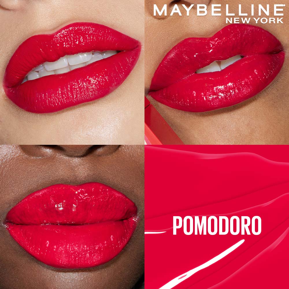 Maybelline New York Super Stay Vinyl Ink Liquid Lipstick, Instant Shine Lasts Up To 16H - Pomodoro Sauce (4.2g)
