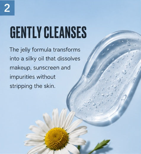 The Body Shop Camomile Jelly One-Step Cleanser soothes and calms