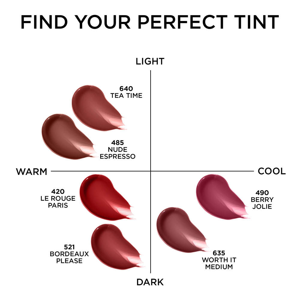 L'Oreal Paris Hyaluron Tint Lip Stain Serum Weightless Color - 485 Nude Espresso (5ml)