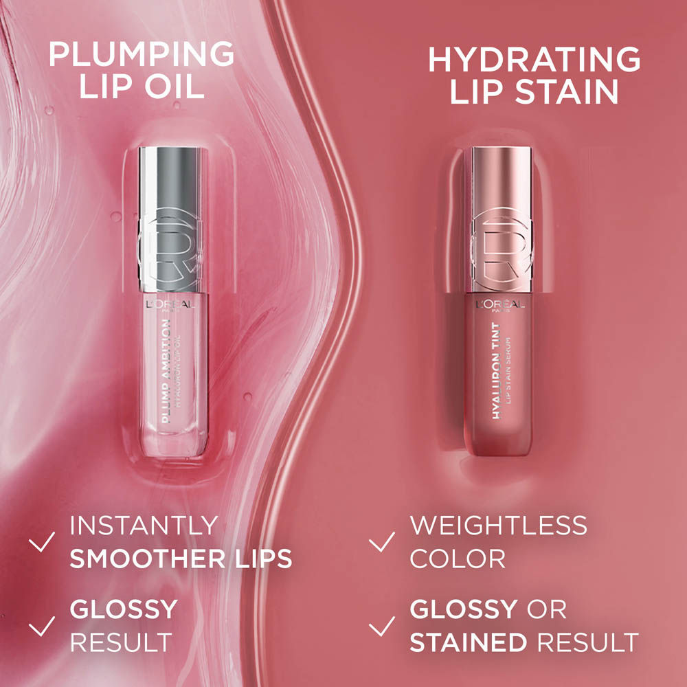 L'Oreal Paris Hyaluron Tint Lip Stain Serum Weightless Color - 485 Nude Espresso (5ml)