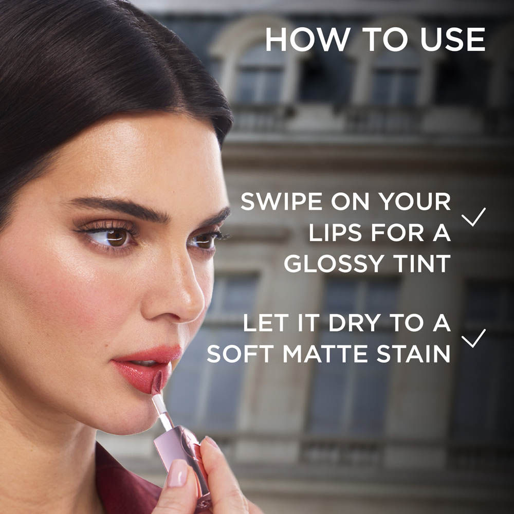 L'Oreal Paris Hyaluron Tint Lip Stain Serum Weightless Color - 485 Nude Espresso (5ml)
