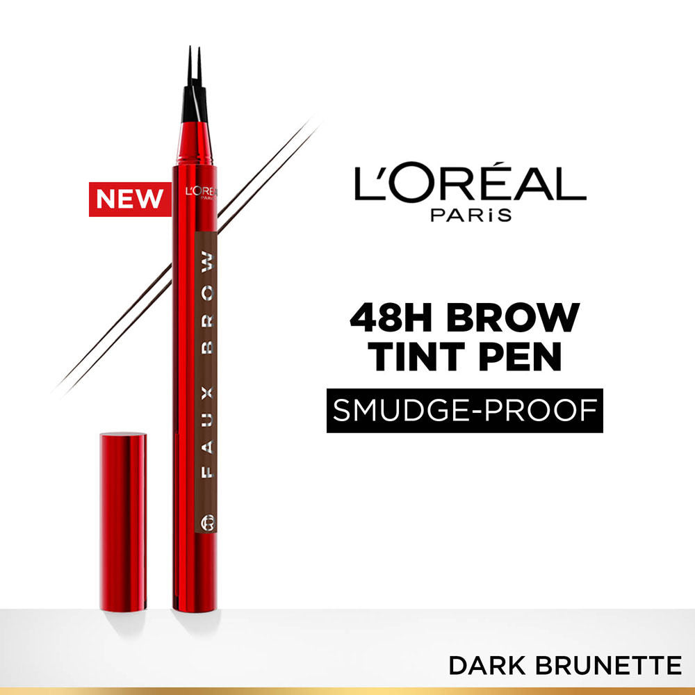 L'Oreal Paris Infaillible Faux Brow Eyebrow Pen For Natural & Full Brows - Dark Brunette (1ml)