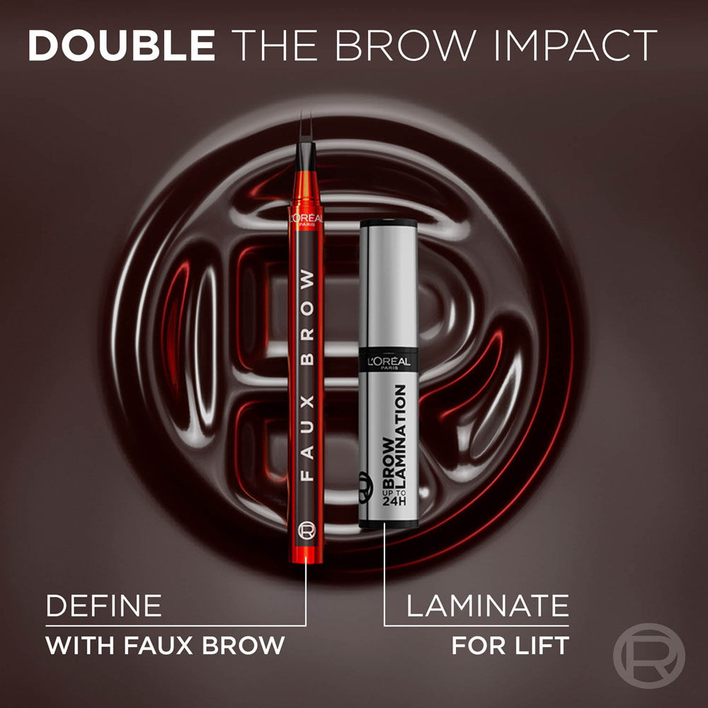 L'Oreal Paris Infaillible Faux Brow Eyebrow Pen For Natural & Full Brows - Dark Brunette (1ml)