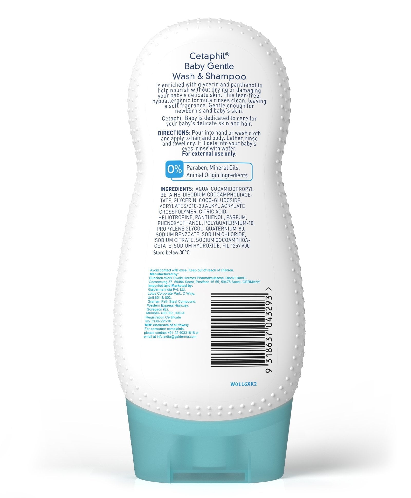 Cetaphil - Baby Gentle Wash & Shampoo (230mL) - BEAUTY BRATS