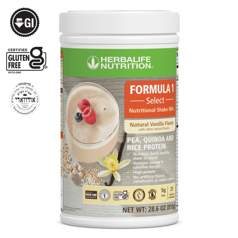 Herbalife Formula 1 Select (Suitable for Vegans): Natural Vanilla flavor