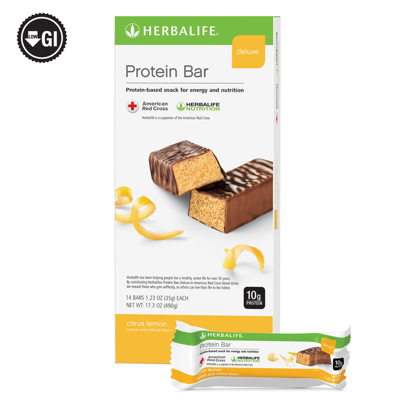 Herbalife Protein Bar Deluxe: Citrus Lemon 14 Bars per Box