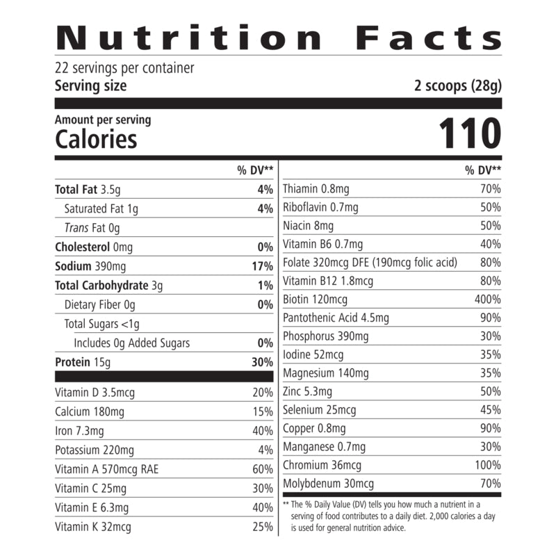 Herbalife Protein Drink Mix: Vanilla 616 g