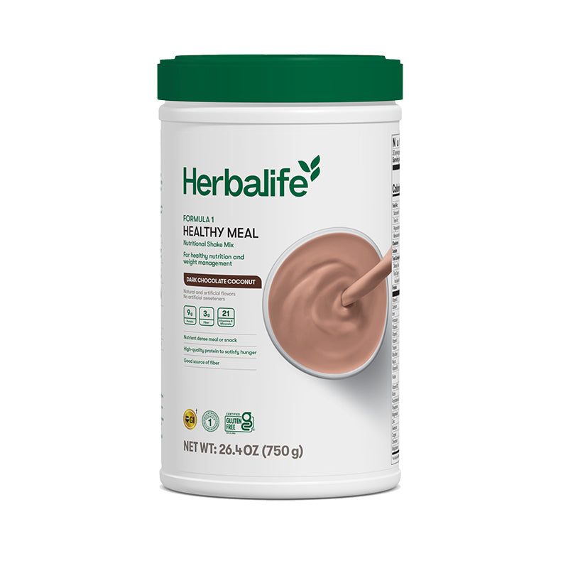 Herbalife Formula 1 Healthy Meal Nutritional Shake Mix : Dark Chocolate Coconut 750