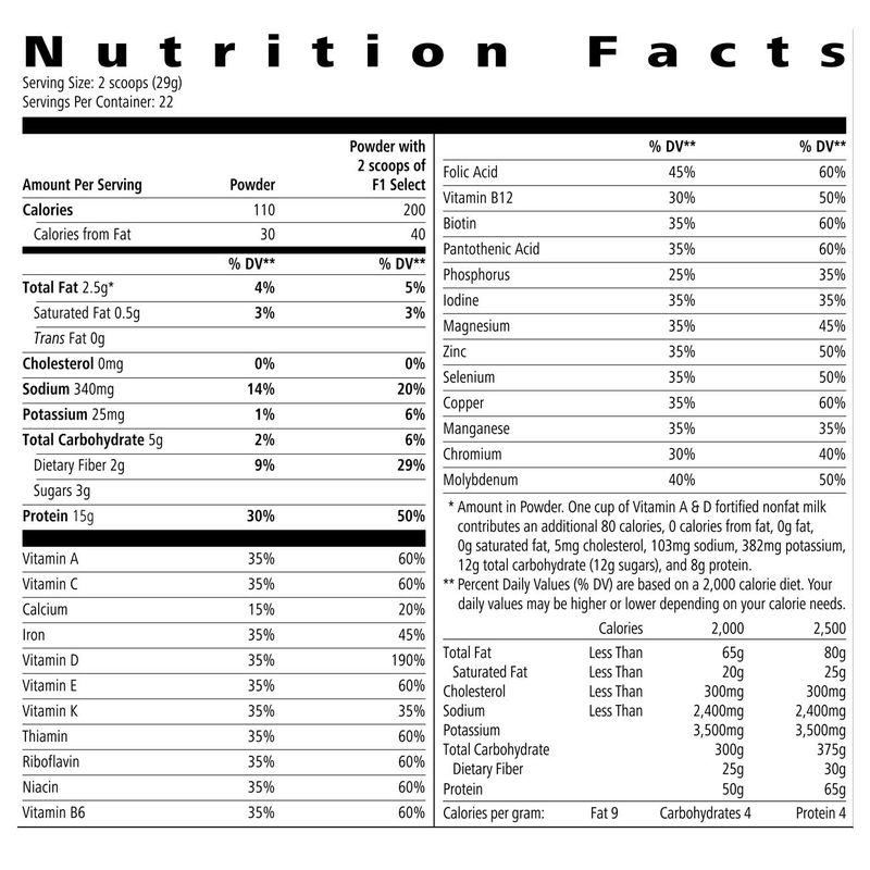 Herbalife Protein Drink Mix Select: Natural Vanilla flavor 22.5 oz