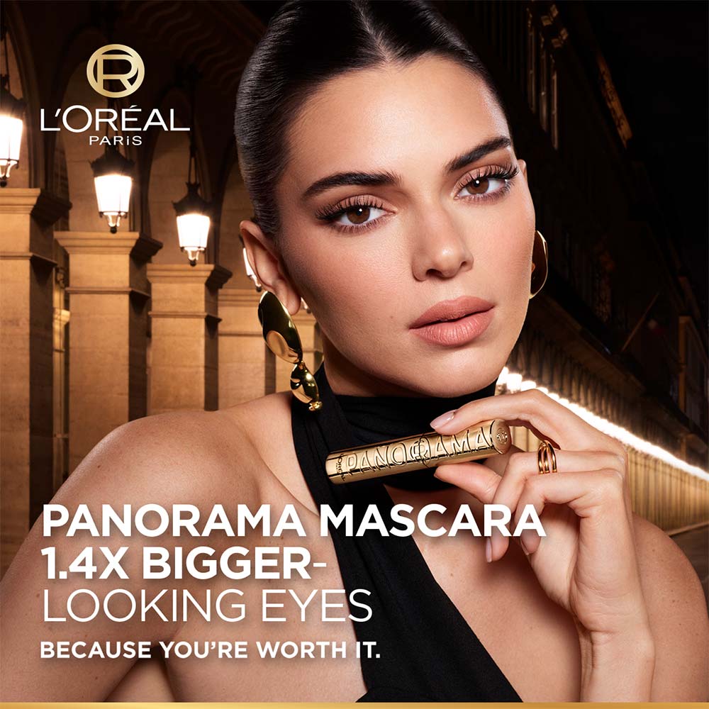 L'Oreal Paris Voluminous Panorama Waterproof Mascara Volumizing, Clump Free, Smudge free (9.4ml)