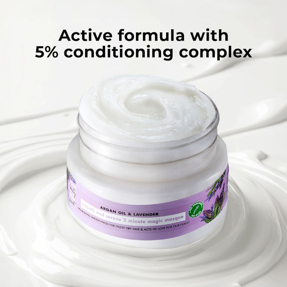 Love Beauty & Planet Argan Oil & Lavender Magic Hair Mask For Frizz Control (200ml)