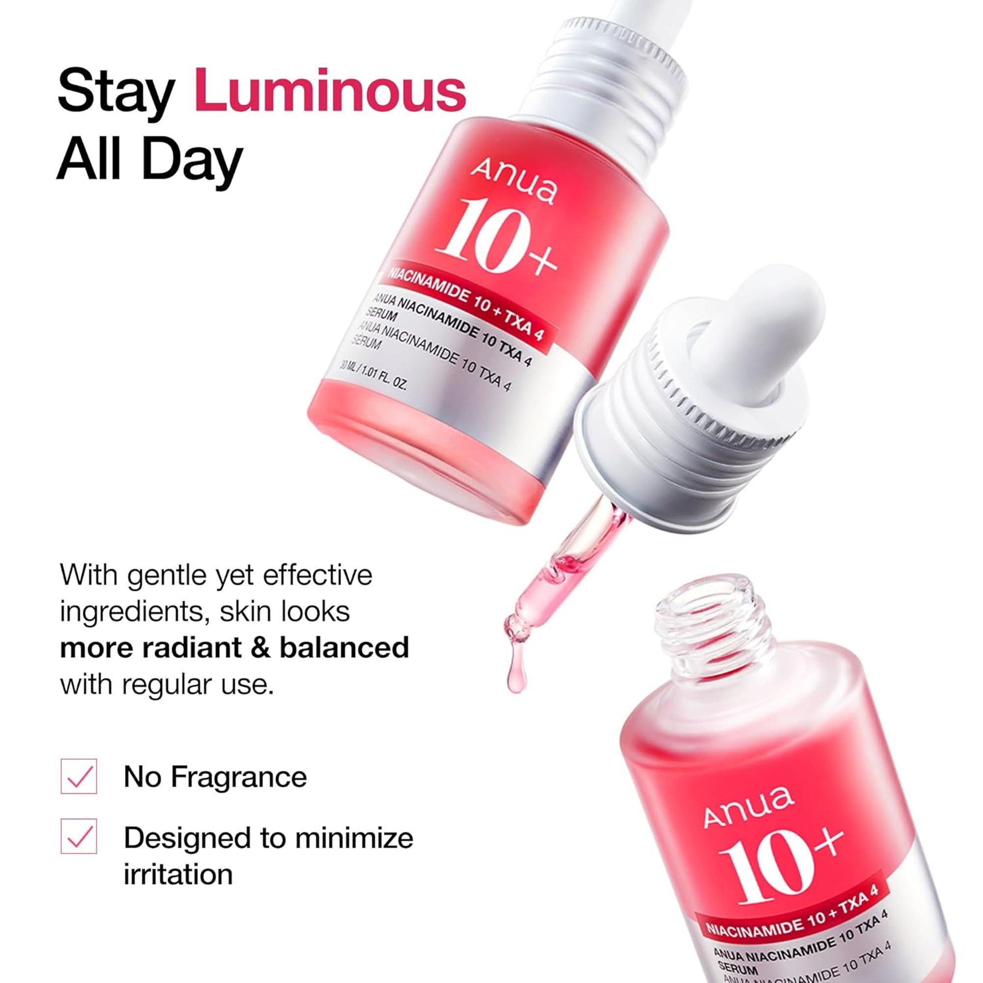 Anua Niacinamide 10 Txa 4 Serum, Brightening Korean Serum For Dark Spots & Hyperpigmentation (30ml)