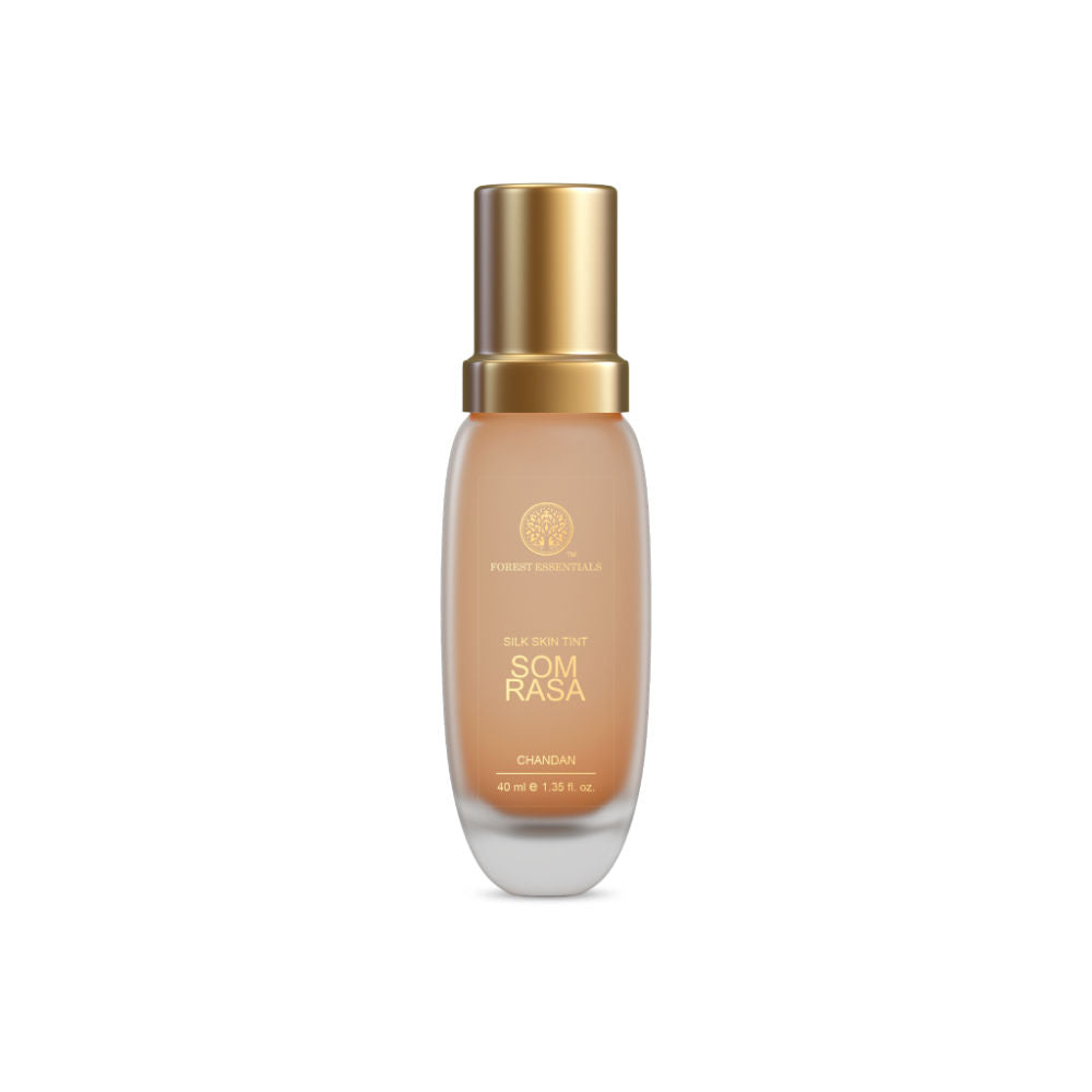 Forest Essentials Som Rasa Silk Tint Chandan - Natural Foundation for Even Skintone Medium Coverage (40ml)