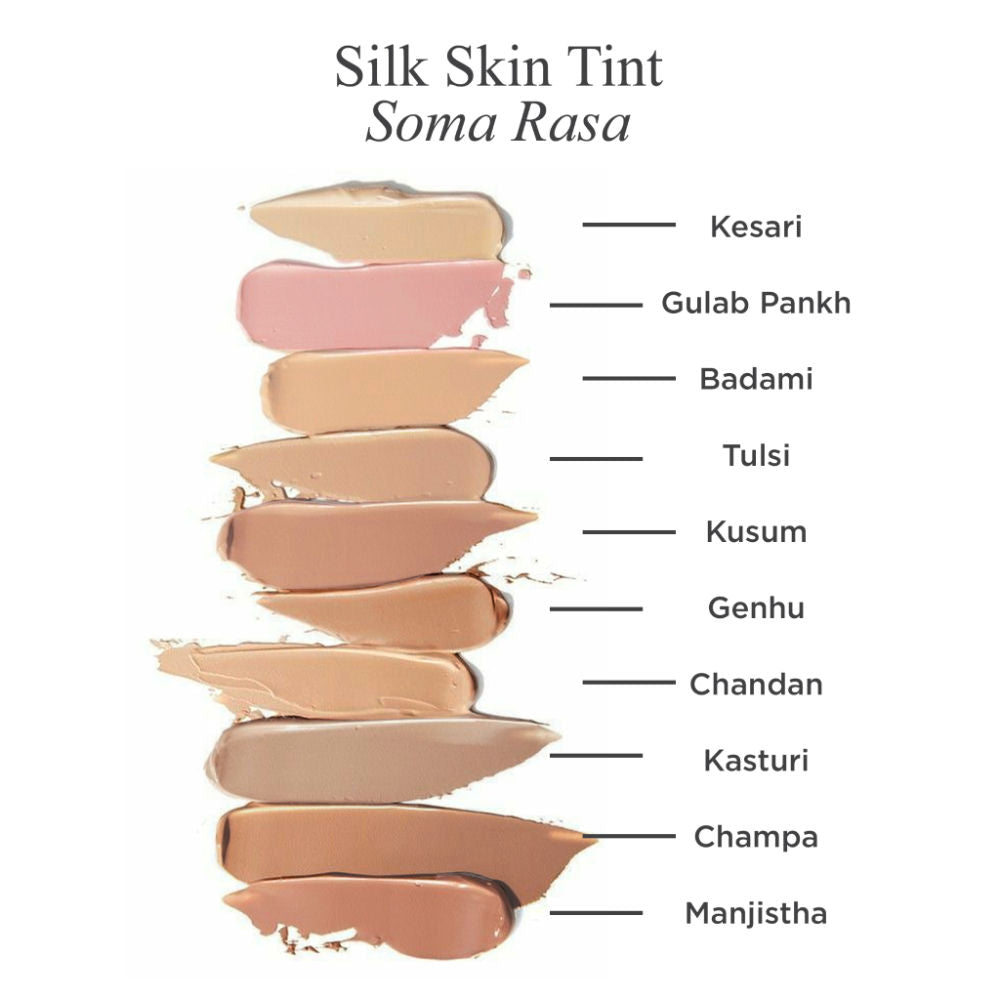 Forest Essentials Som Rasa Silk Tint Chandan - Natural Foundation for Even Skintone Medium Coverage (40ml)