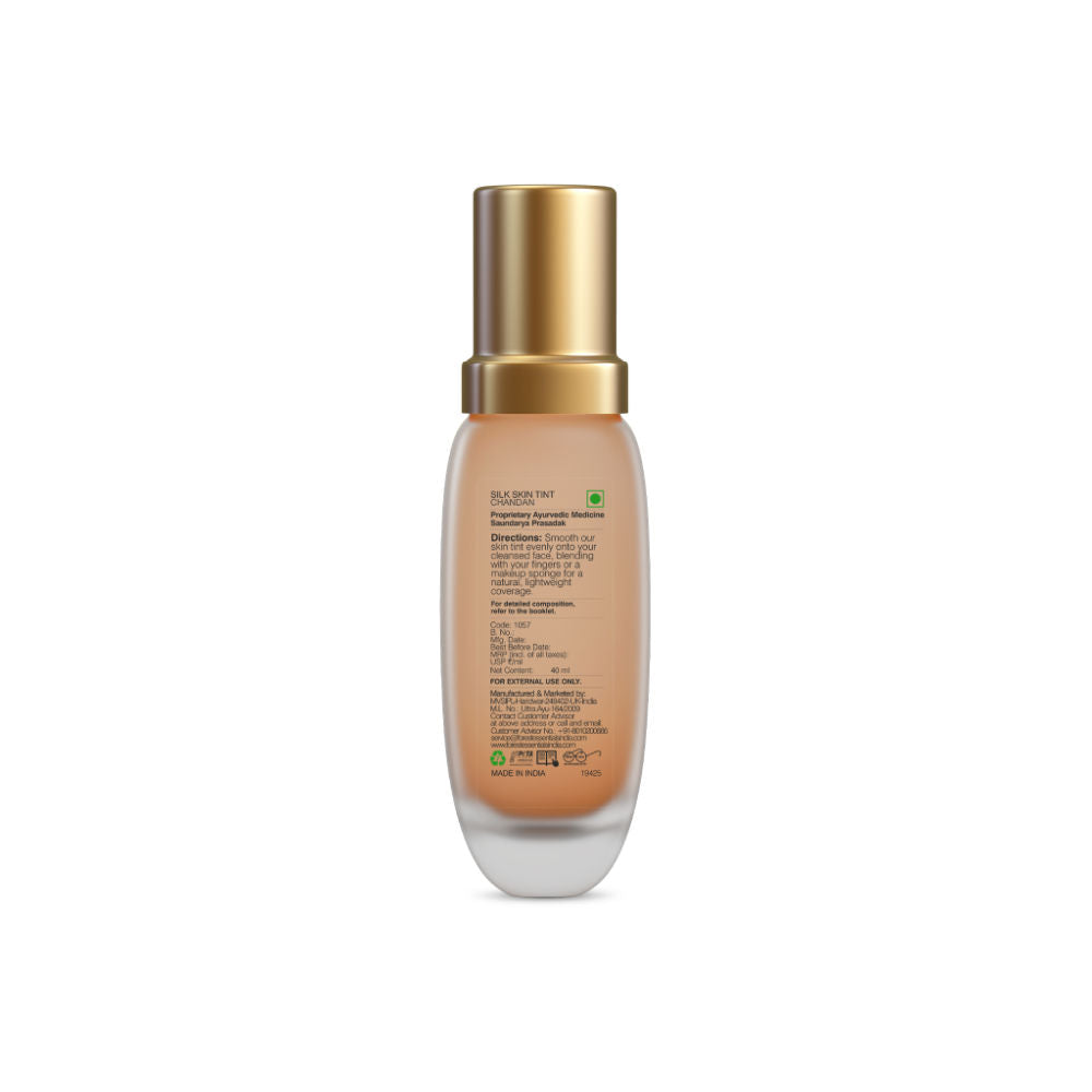 Forest Essentials Som Rasa Silk Tint Chandan - Natural Foundation for Even Skintone Medium Coverage (40ml)