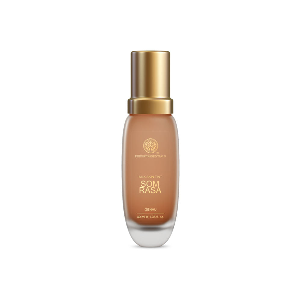 Forest Essentials Som Rasa Silk Tint Genhu - Natural Foundation for Even Skintone Medium Coverage (40ml)