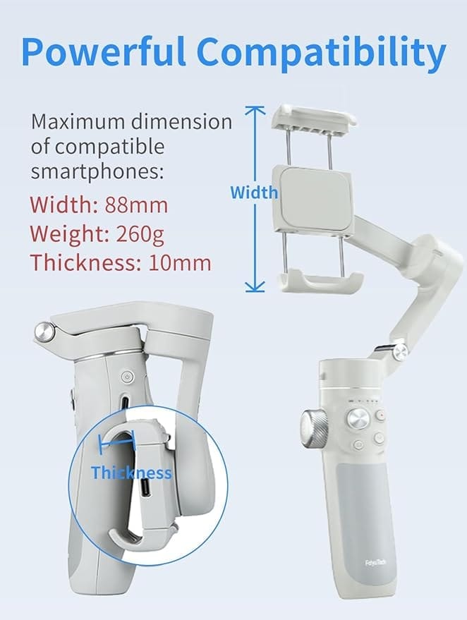 Feiyu Tech - VB 4 3 - Axis Handheld Gimbal For Smartphone (FeiyuVB4)