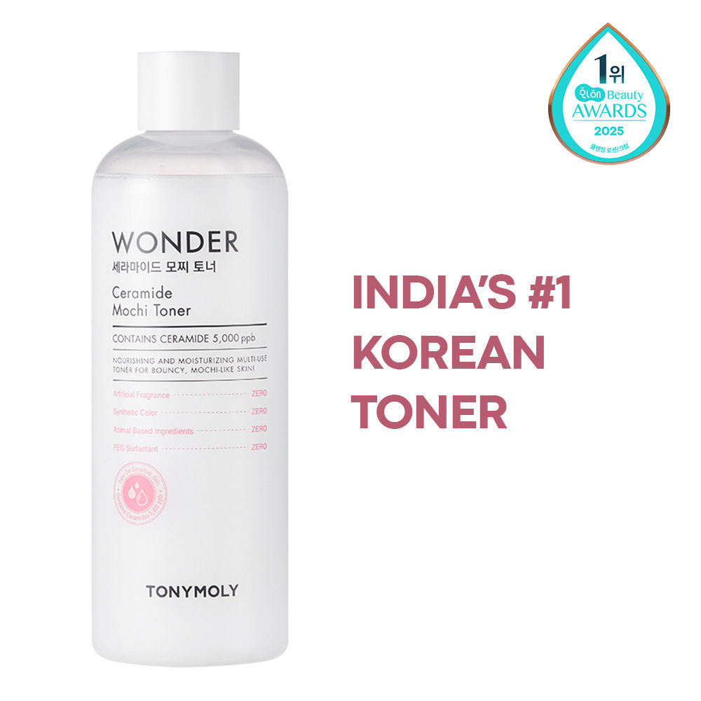 TONYMOLY Korean Wonder Ceramide Mochi Toner-Hydrates, Softens, Nourishes Dry & Combination Skin (500ml)