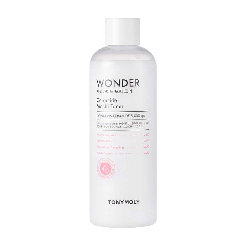 TONYMOLY Korean Wonder Ceramide Mochi Toner-Hydrates, Softens, Nourishes Dry & Combination Skin (500ml)