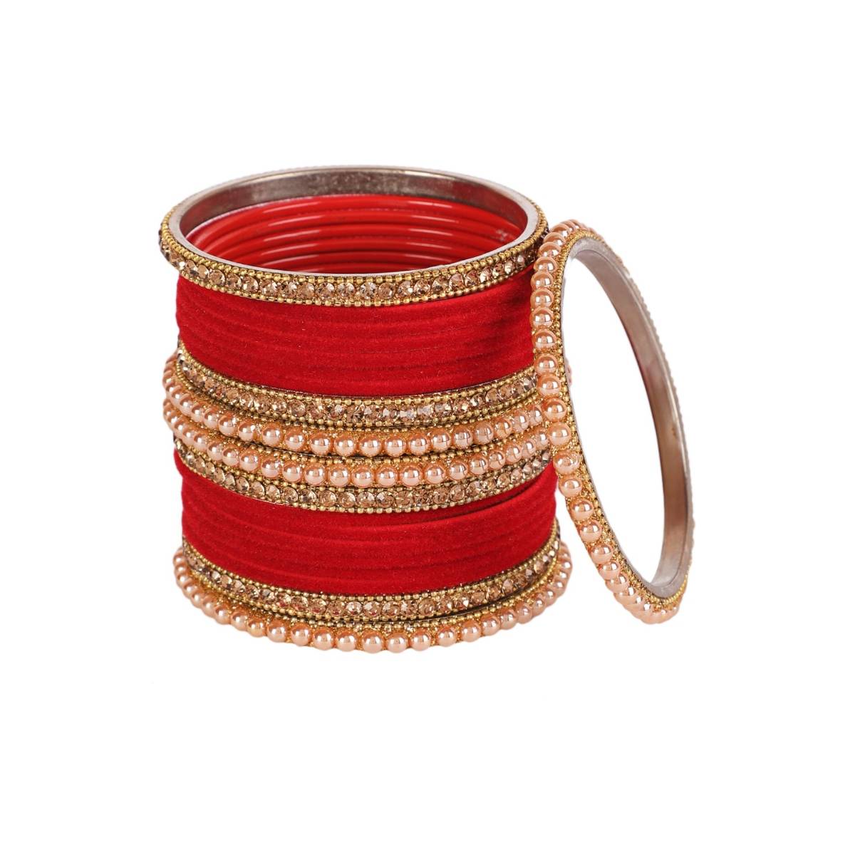 Aatmana Solid Handcrafted Bangles (Set of 24)