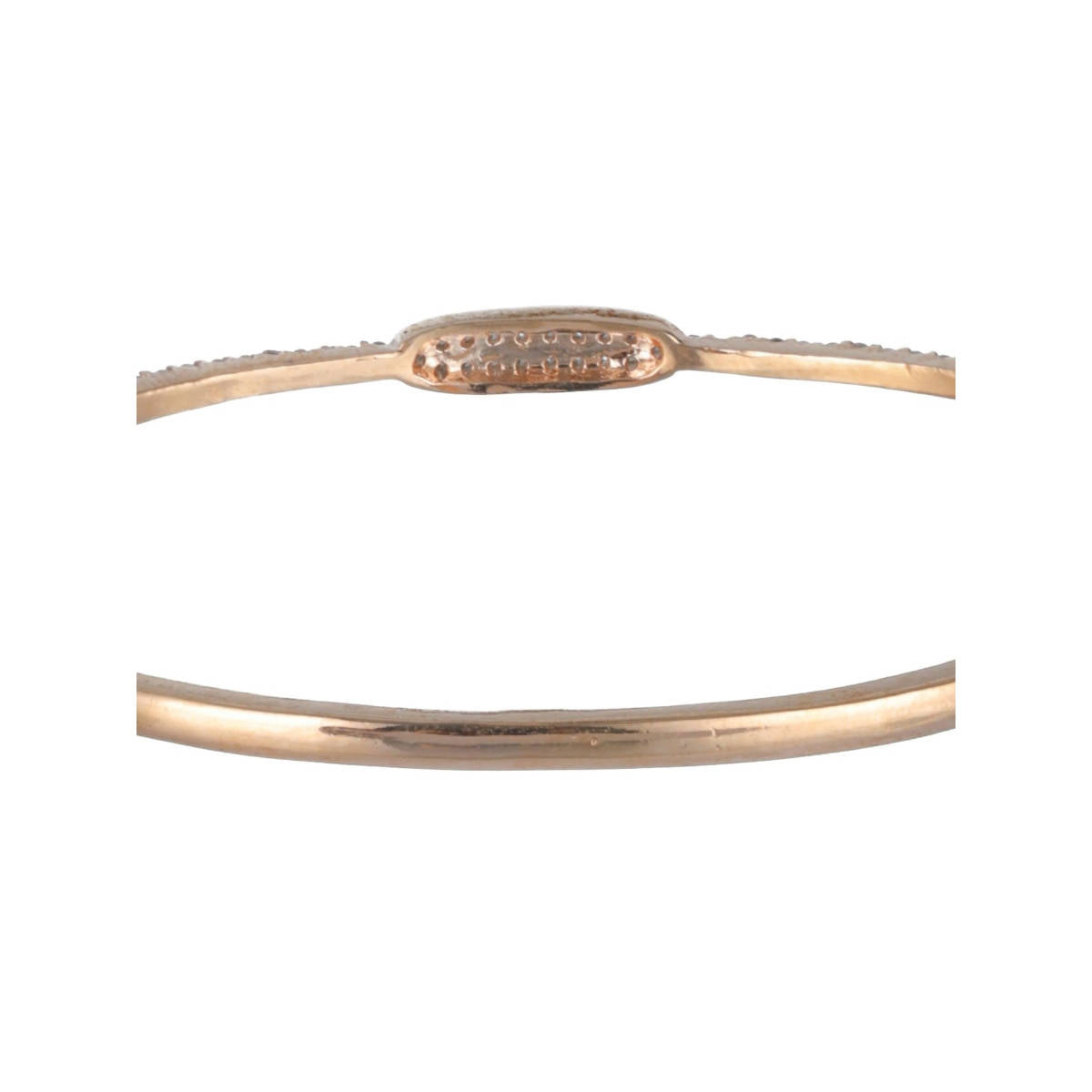 Aatmana Rose Gold Plated American Diamond Studded Elegant and Sleek Bracelet