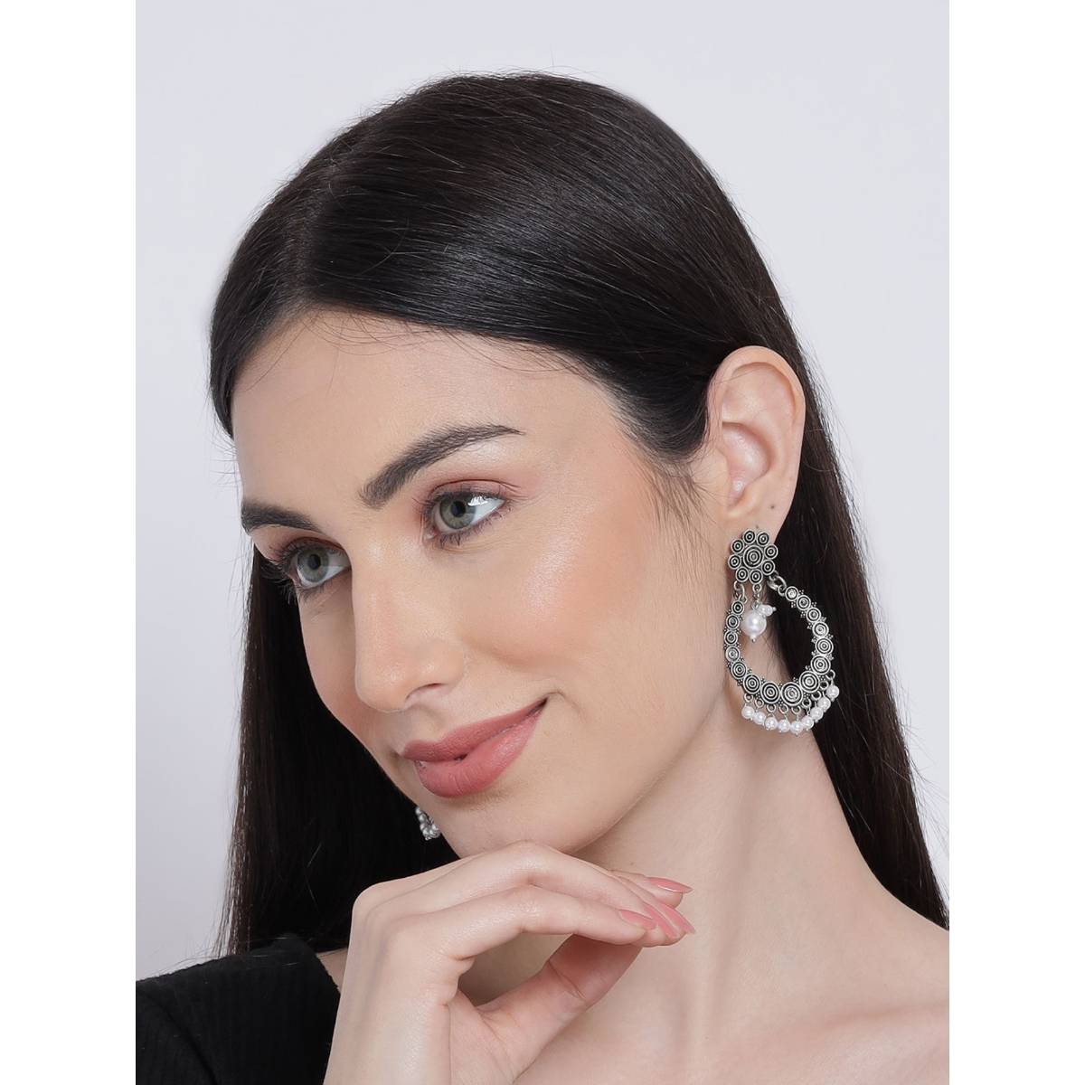 Aatmana Set of 2 German Silver Plated Earrings