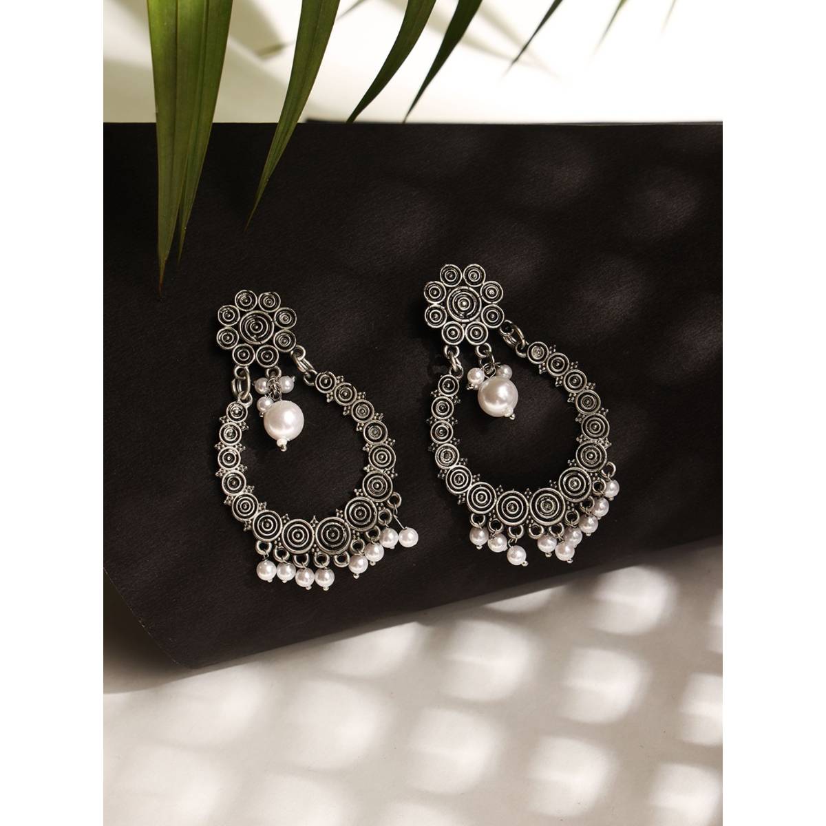 Aatmana Set of 2 German Silver Plated Earrings