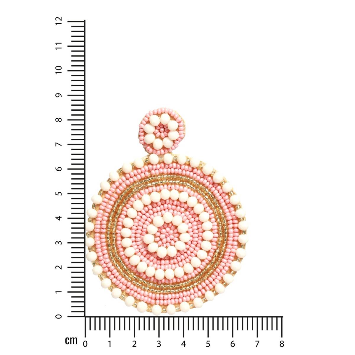 Aatmana Handwoven Beads and Stone Studded Contemporary Design Handcrafted Chandbalis