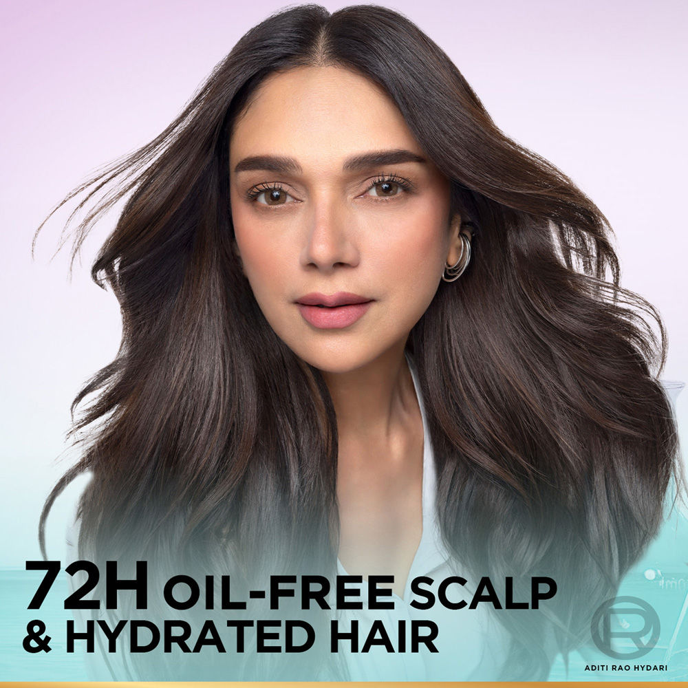 L’Oréal Paris Hyaluron Pure 72H Purifying Shampoo, For Oily Scalp & Dry Hair With Salicylic And Hyaluronic Acid (1000ml)