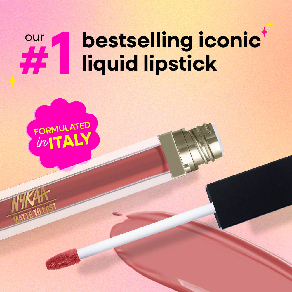 Nykaa Cosmetics Best of Lips Combo : Matte to Last Liquid Lipstick & Lip Glaze Gloss