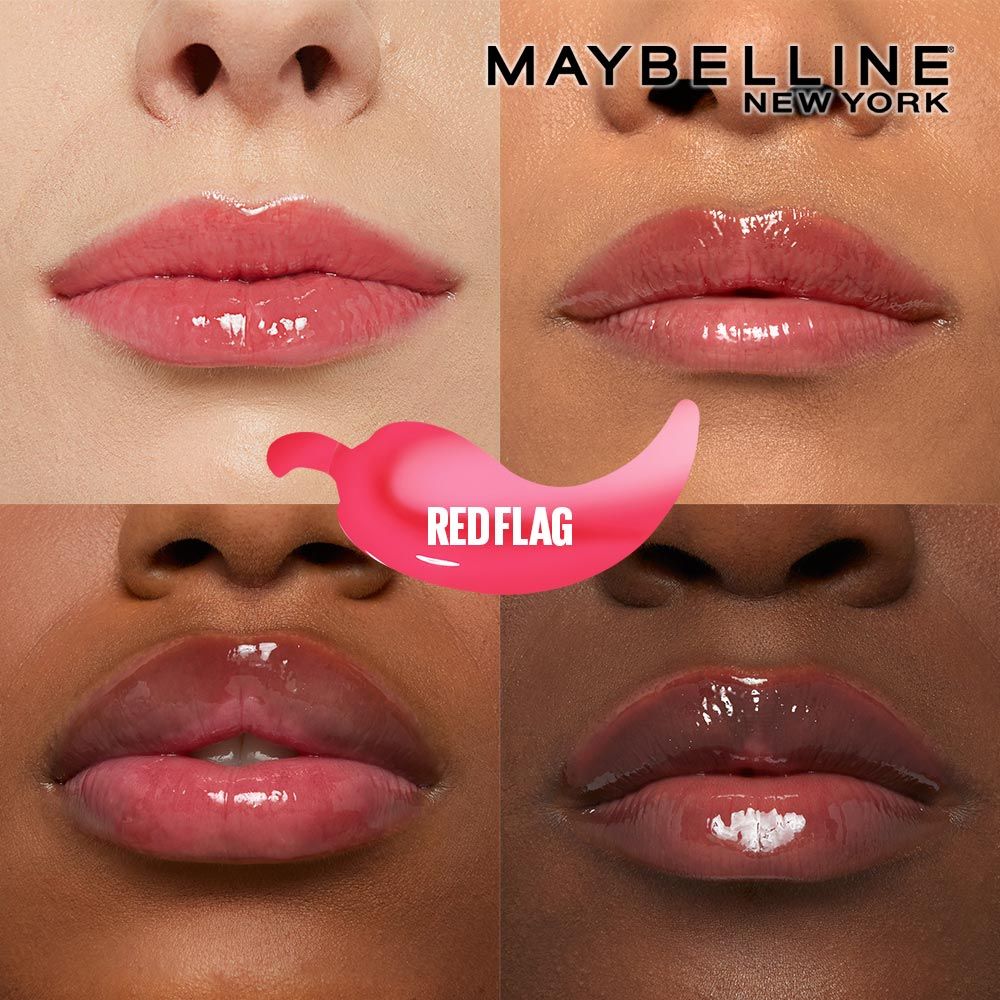 Maybelline New York Lifter Plump - Plumping Lip Gloss - Red Flag (5ml)