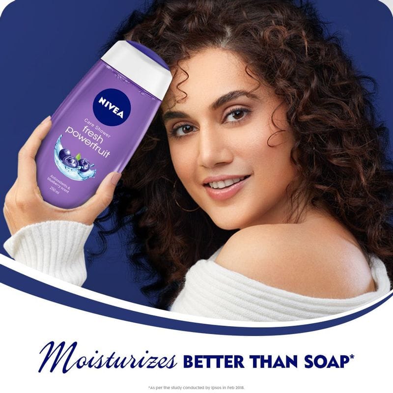 NIVEA - Body Wash, Fresh Powerfruit Shower Gel, with Antioxidants & Blueberry Scent (250ML)