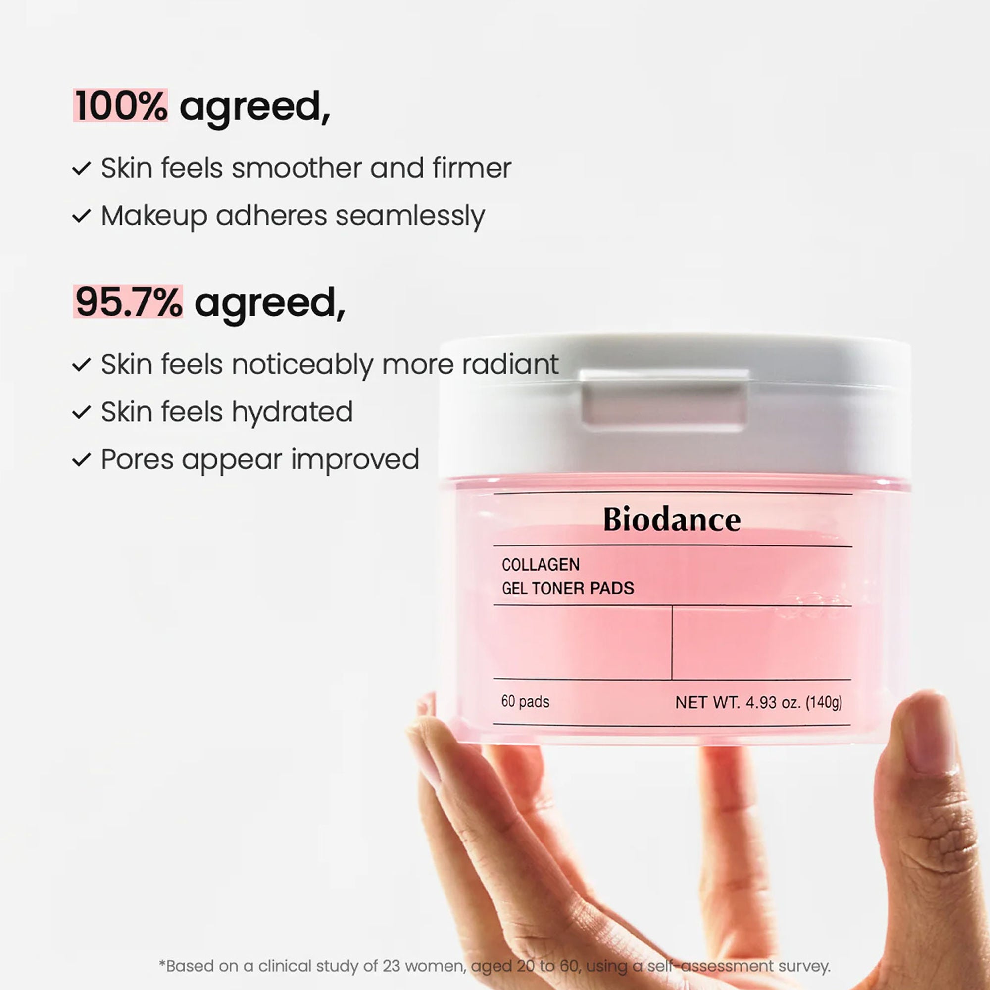 Biodance Collagen Gel Toner Pad, Korean Toner Pads Tightens Pores & Improves Skin Elasticity (140g)