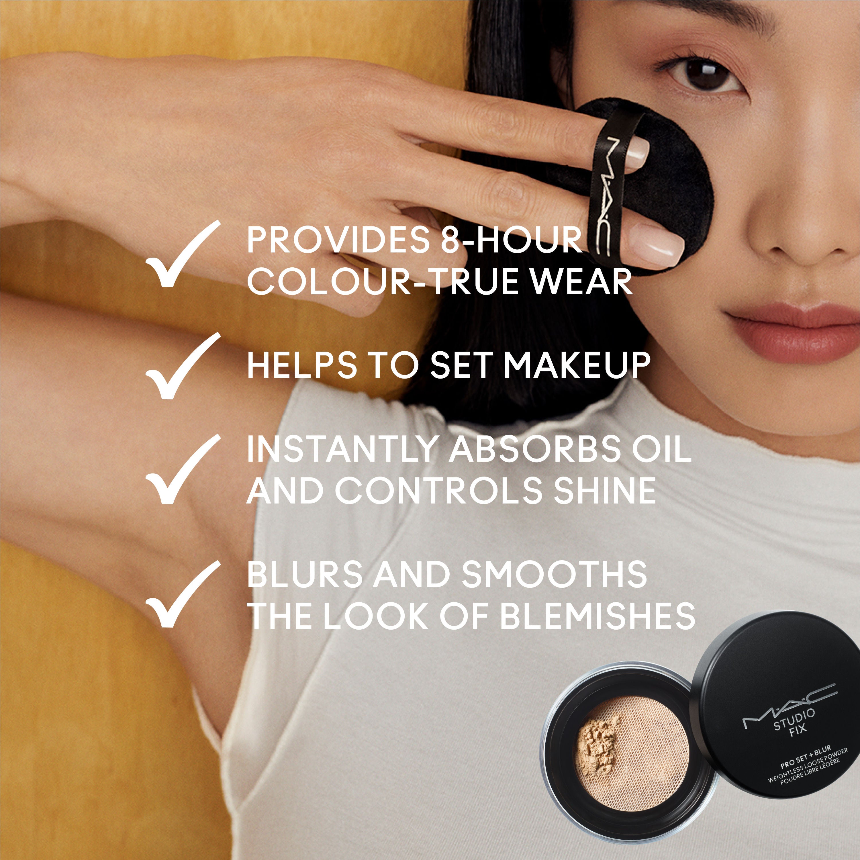M.A.C Studio Fix Pro Set + Blur Weightless Loose Powder - Medium (1 gms)