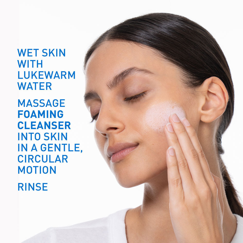 CeraVe Foaming Cleanser Face Wash For Oily Skin with Hyaluronic Acid, Ceramides & Niacinamide (88ml)