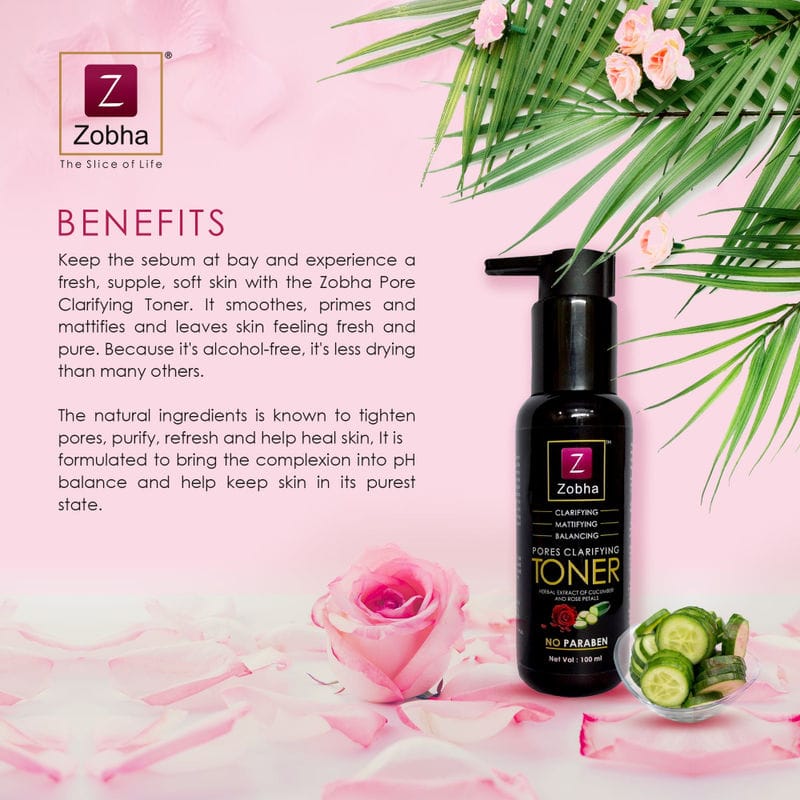 Zobha - Pores Clarifying Skin Toner (100ml)