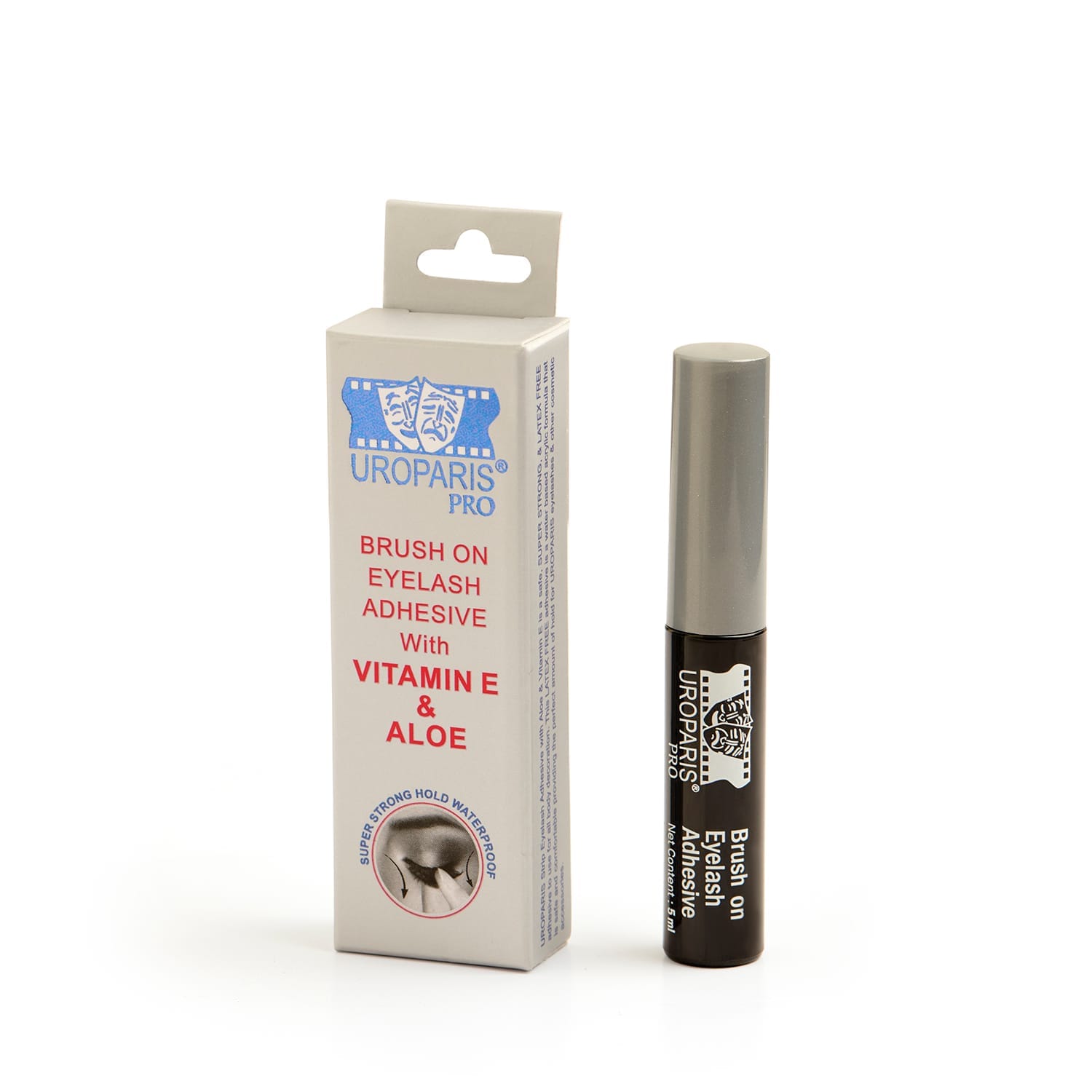 Uroparis Pro - Brush On Eyelash Adhesive With Vitamin E & Aloe (5ML)