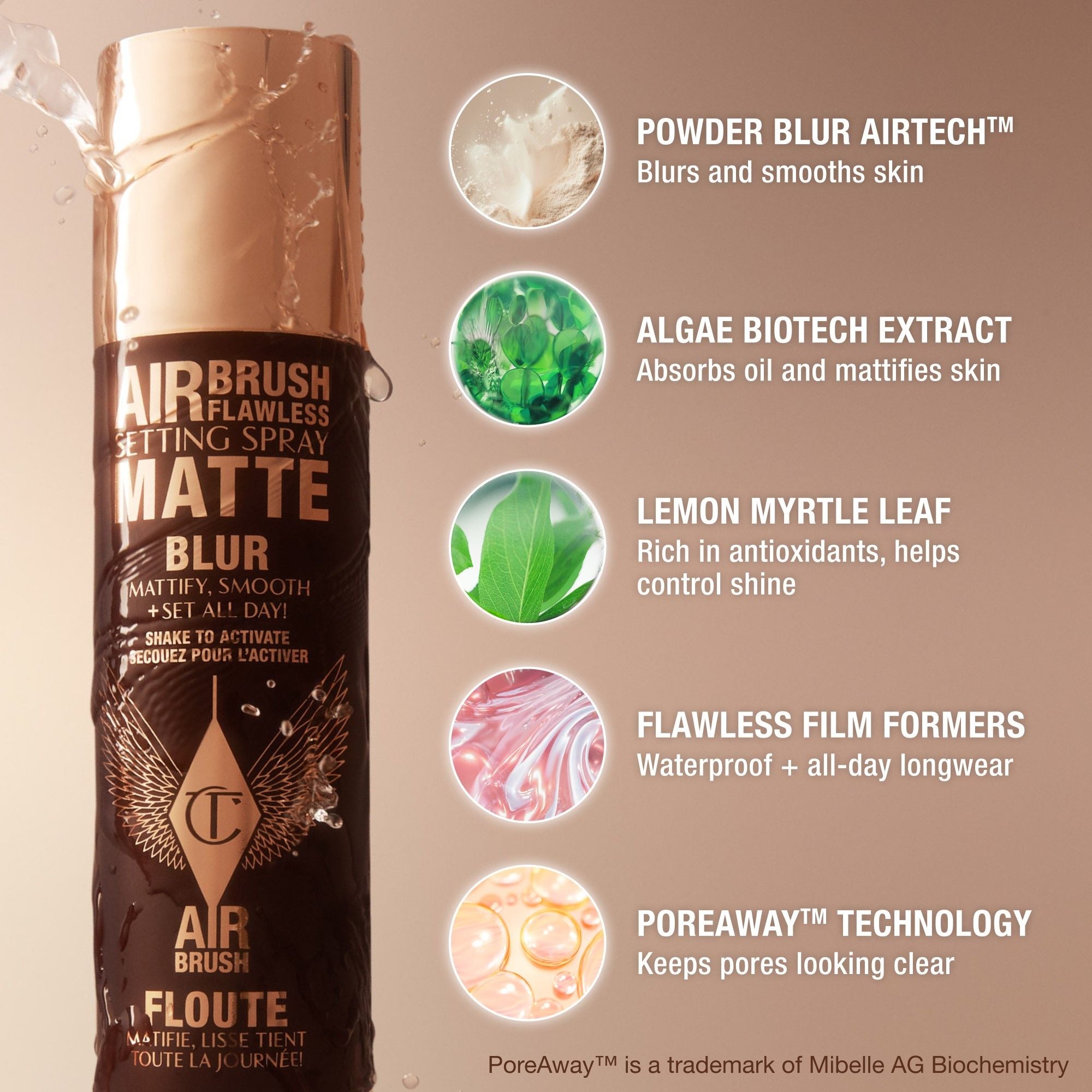 Charlotte Tilbury Airbrush Matte Setting Spray (100ml)