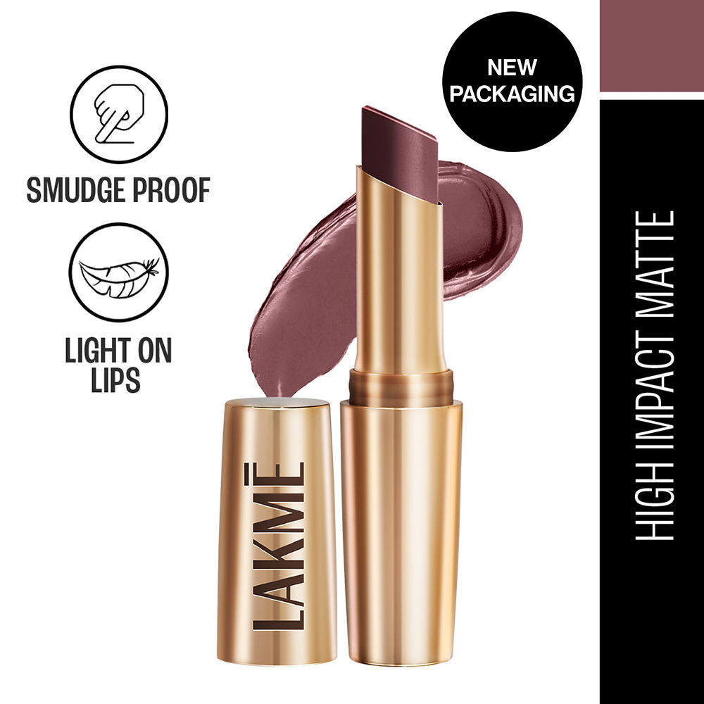 Lakme 9 To 5 Powerplay Priming Matte Lipstick For 16Hr Intense Matte , Chocolate Crush