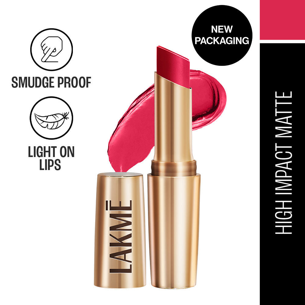 Lakme 9 To 5 Powerplay Priming Matte Lipstick For 16Hr Intense Matte , Scarlet Surge