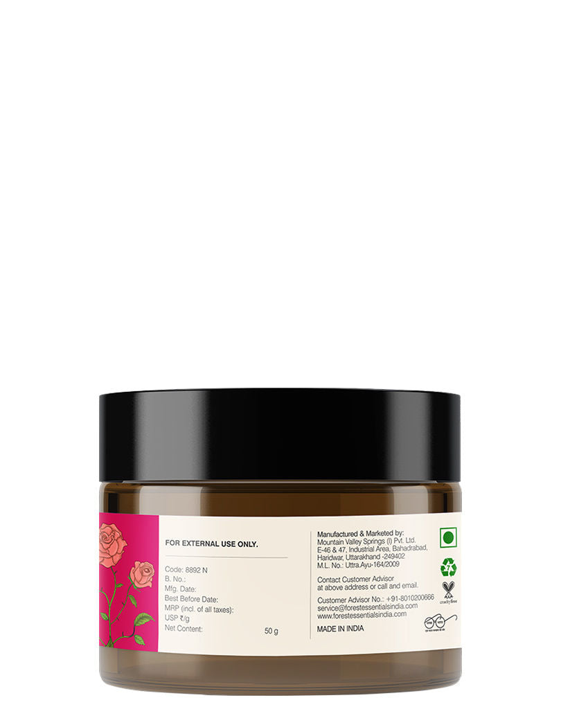 Forest Essentials Light Hydrating Facial Gel with Pure Rosewater - Ayurvedic Lightweight Moisturiser (50gm)
