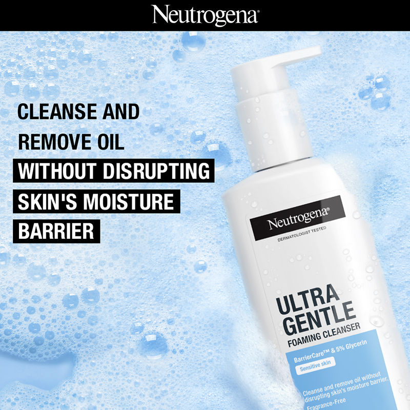 Neutrogena Ultra Gentle Foaming Cleanser + Sun Protection Combo (230ml)