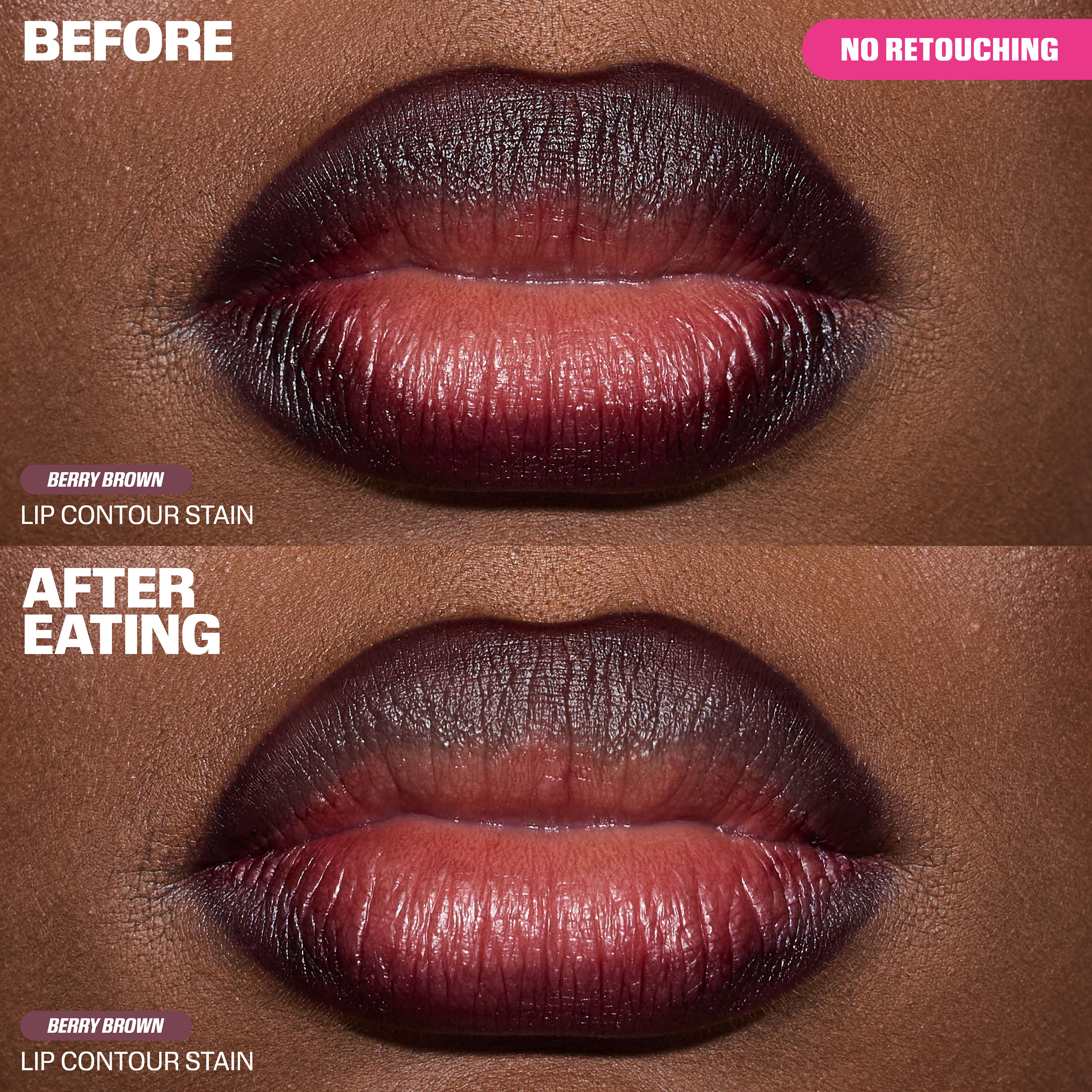 Huda Beauty Lip Contour Lip Stain - Berry Brown (1ml)