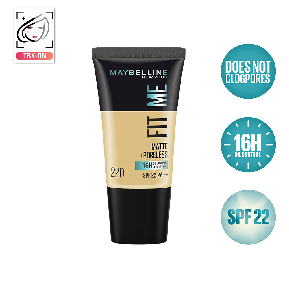 Maybelline New York Fit Me Matte + Poreless 16H Oil Control Foundation With SPF 22- 115 (18ml) · 115 Ivory