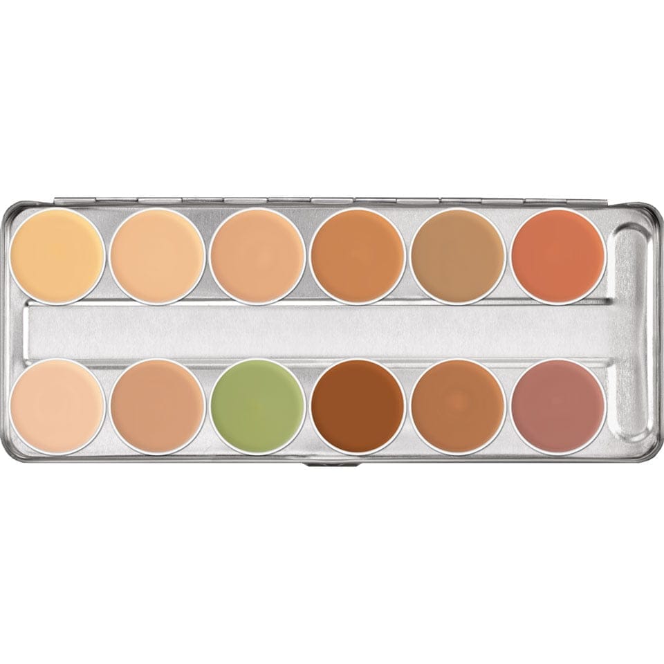 Kryolan - Derma Color Camouflage Creme 12 Shade Palette