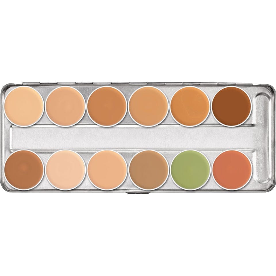 Kryolan - Derma Color Camouflage Creme 12 Shade Palette