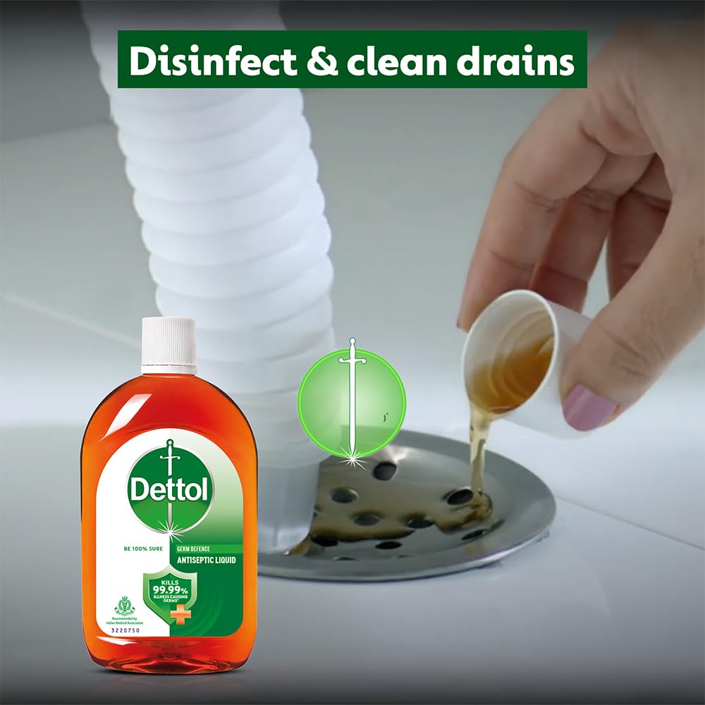 Dettol Antiseptic Liquid for First Aid, Surface Disinfection and Personal Hygiene, 750ml - BEAUTY BRATS