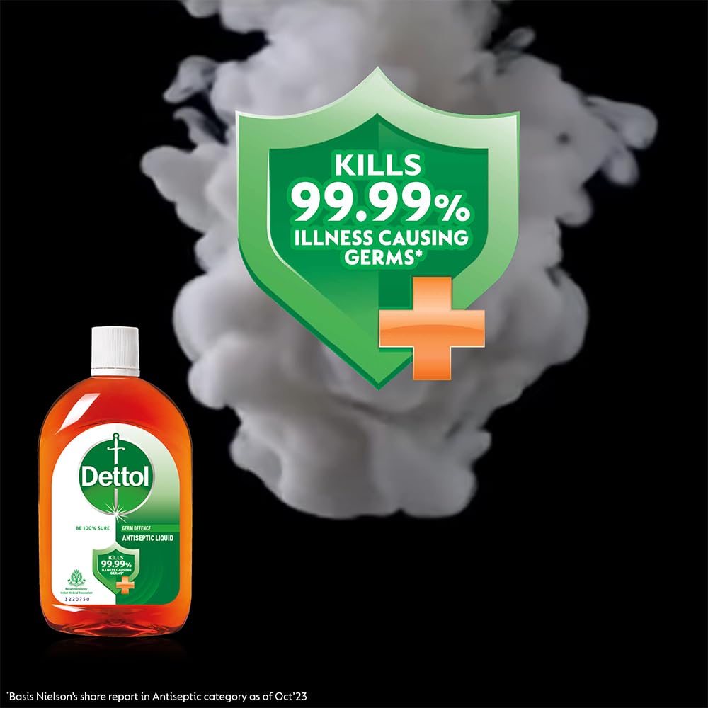 Dettol Antiseptic Liquid for First Aid, Surface Disinfection and Personal Hygiene, 750ml - BEAUTY BRATS
